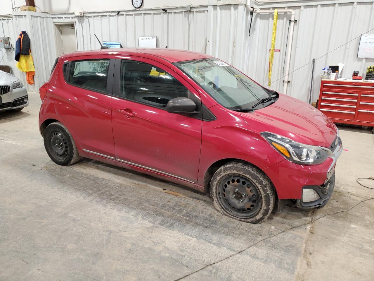 2020 Chevrolet Spark VIN KL8CB6SA6LC410166 Copart auction photo, front end / side damage thumbnail 4
