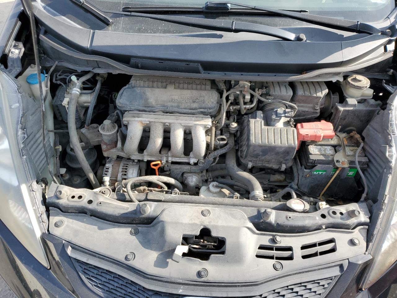 2013 Honda Fit VIN JHMGE8H32DC076688 Copart auction photo, front end / side damage thumbnail 11