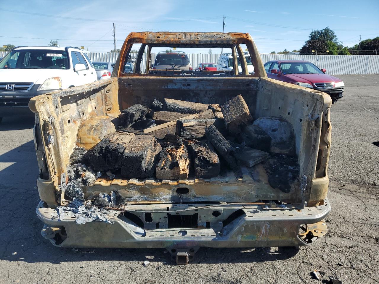 2019 Chevrolet Silverado VIN 3GCPWCEK9KG136179 Copart auction photo, burn damage thumbnail 6