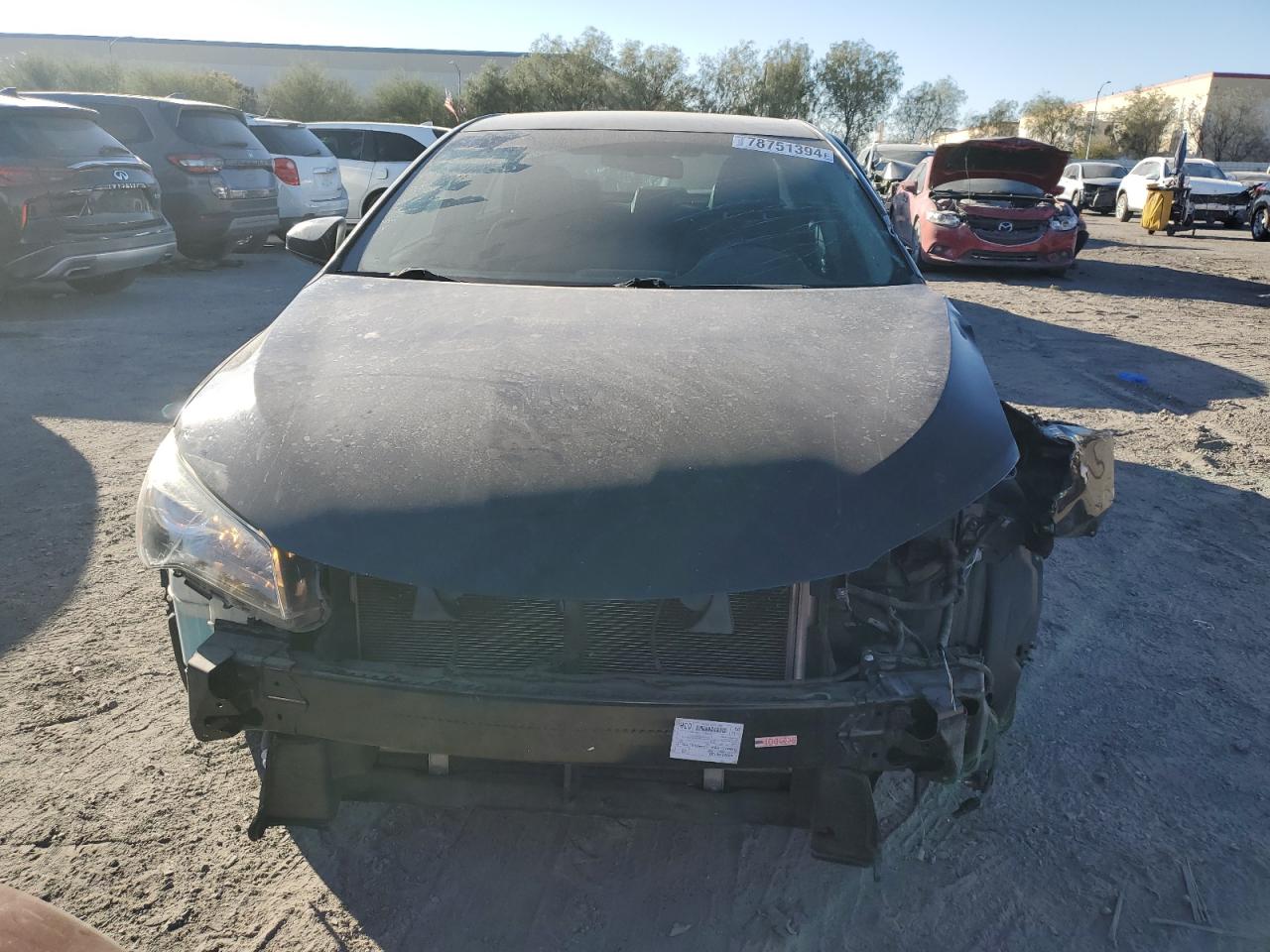 2017 Toyota Camry VIN 4T1BF1FK5HU756848 Copart auction photo, front end / side damage thumbnail 5
