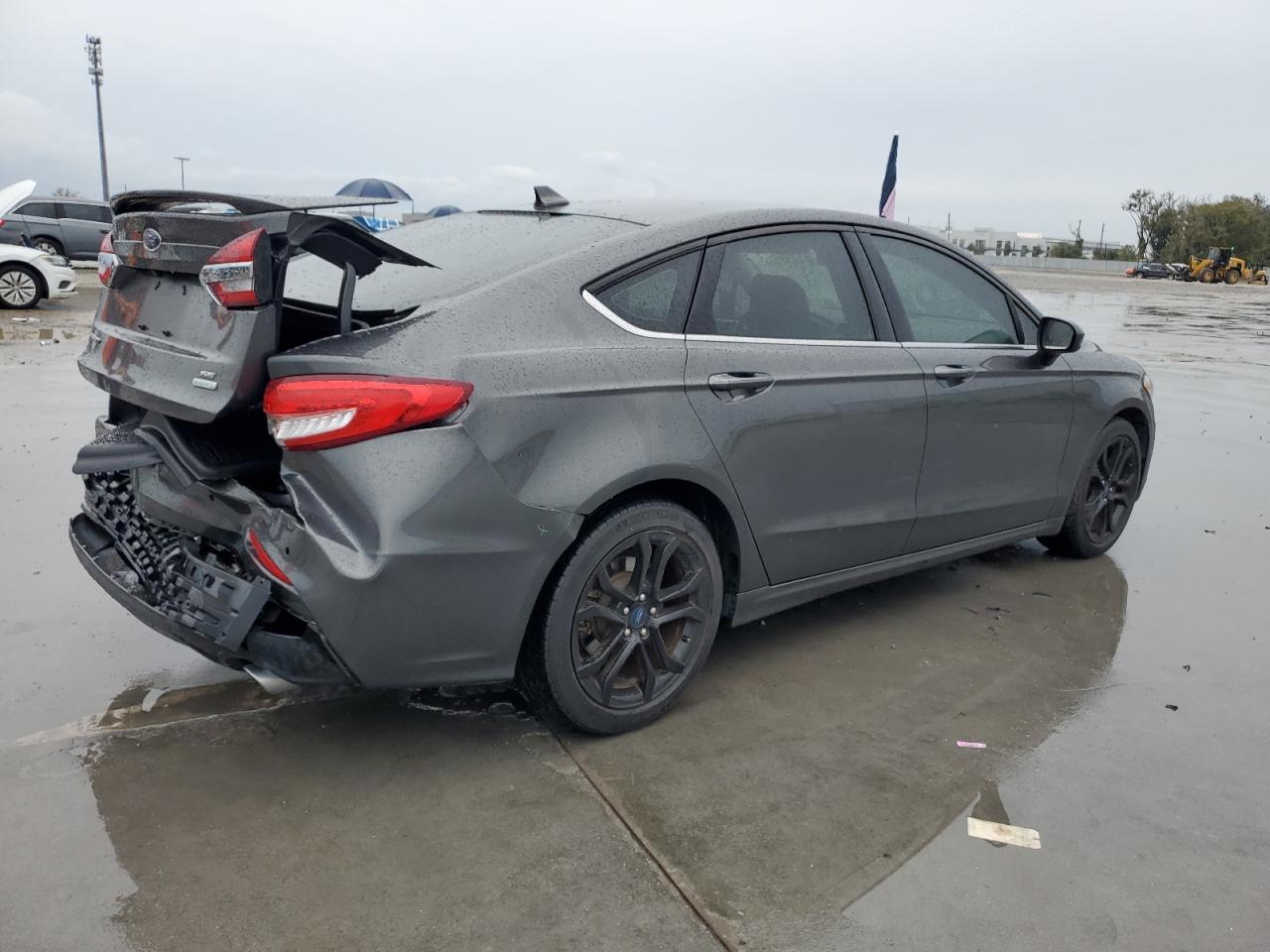 2019 Ford Fusion VIN 3FA6P0HD0KR159333 Copart auction photo, rear end damage thumbnail 3
