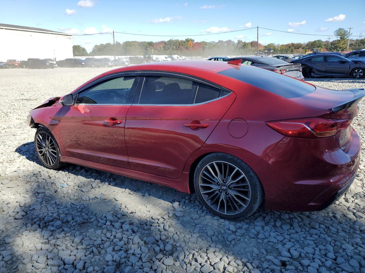 2017 Hyundai Elantra VIN KMHD04LB2HU362692 Copart auction photo, front end damage thumbnail 2