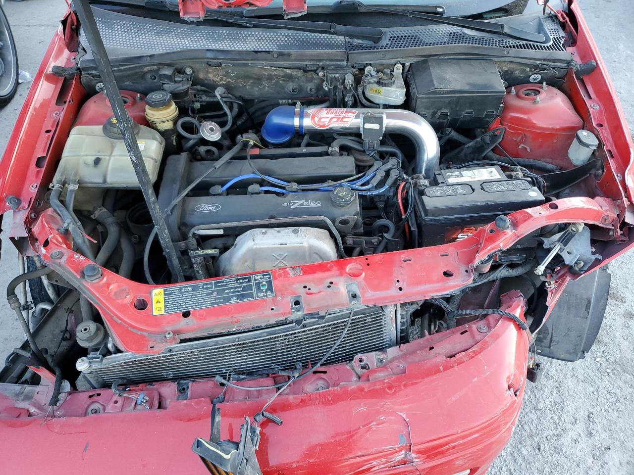 2000 Ford Focus VIN 1FAFP3437YW348307 Copart auction photo, front end damage thumbnail 13
