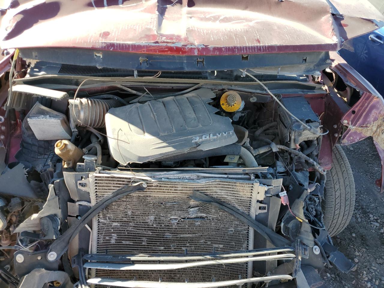 2014 Chrysler Town & Country VIN 2C4RC1BG8ER472152 Copart auction photo, front end / mechanical damage thumbnail 12