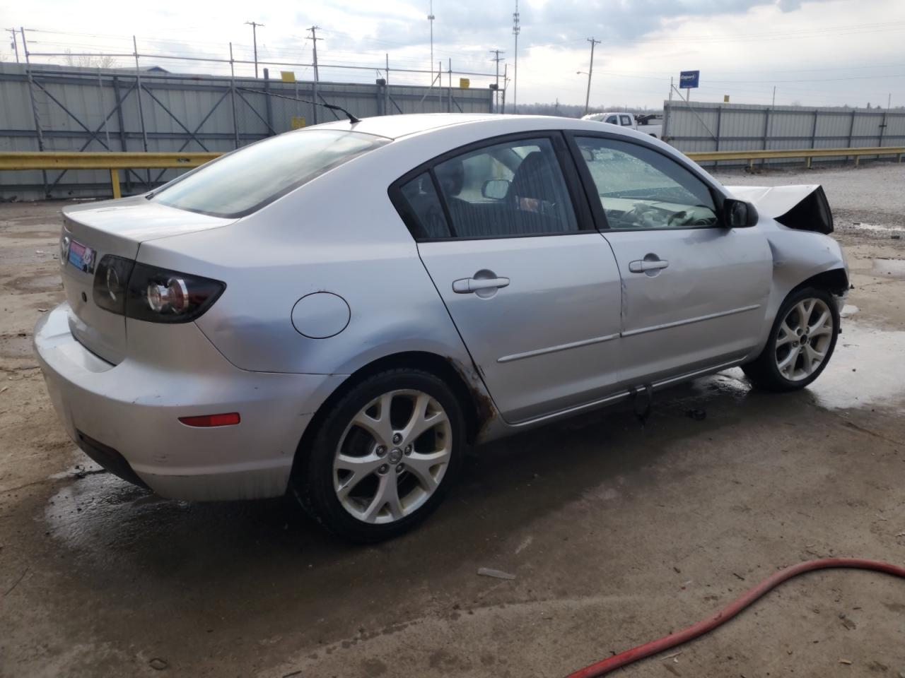 2008 Mazda 3 VIN JM1BK32F581155946 Copart auction photo, front end / side damage thumbnail 3