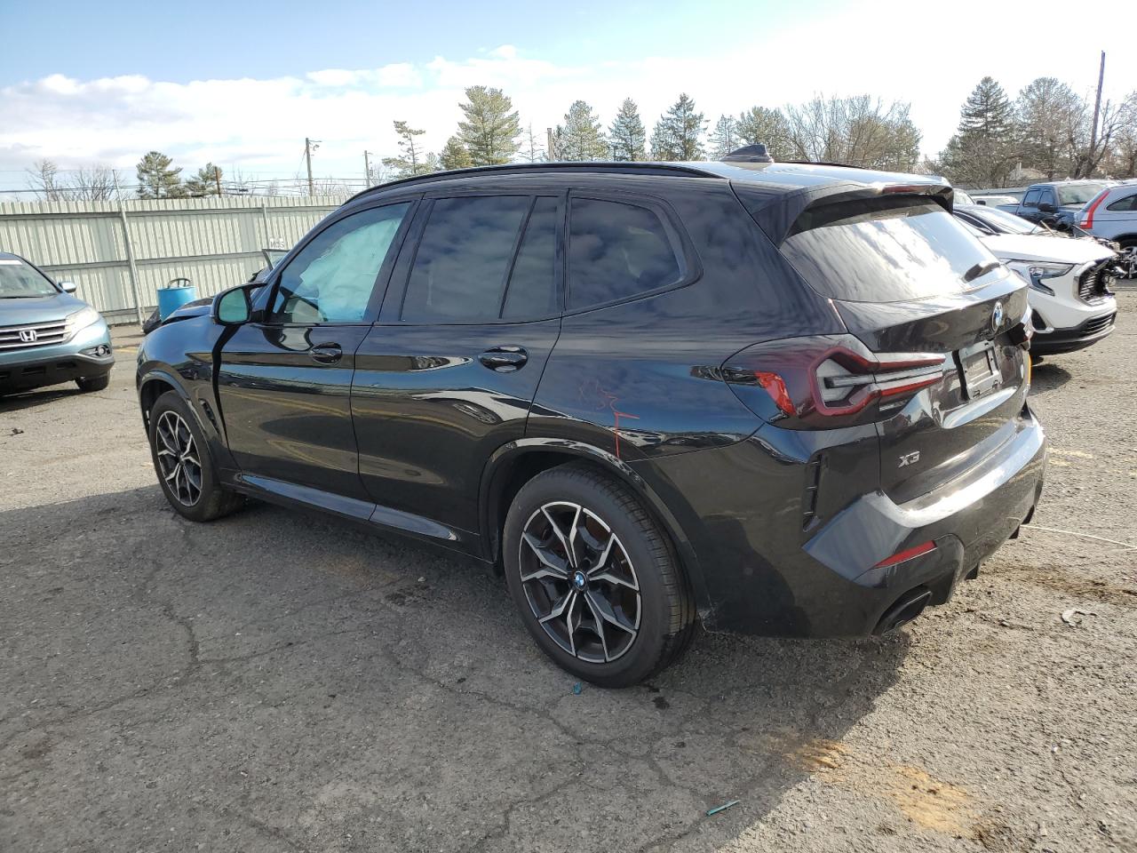 2024 BMW X3 M VIN 5UX83DP07R9U29490 Copart auction photo, front end / side damage thumbnail 2