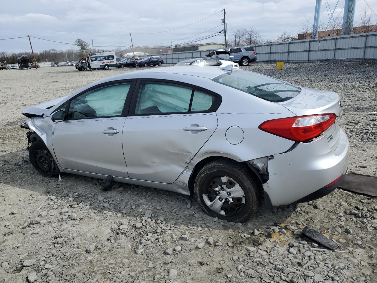 2015 KIA Forte VIN KNAFK4A6XF5387745 Copart auction photo, all over damage thumbnail 2