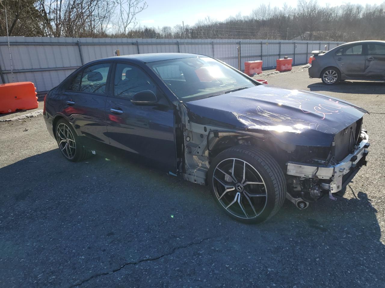 2024 Mercedes-Benz C-klasse VIN W1KAF4HB1RR186145 Copart auction photo, front end damage thumbnail 4