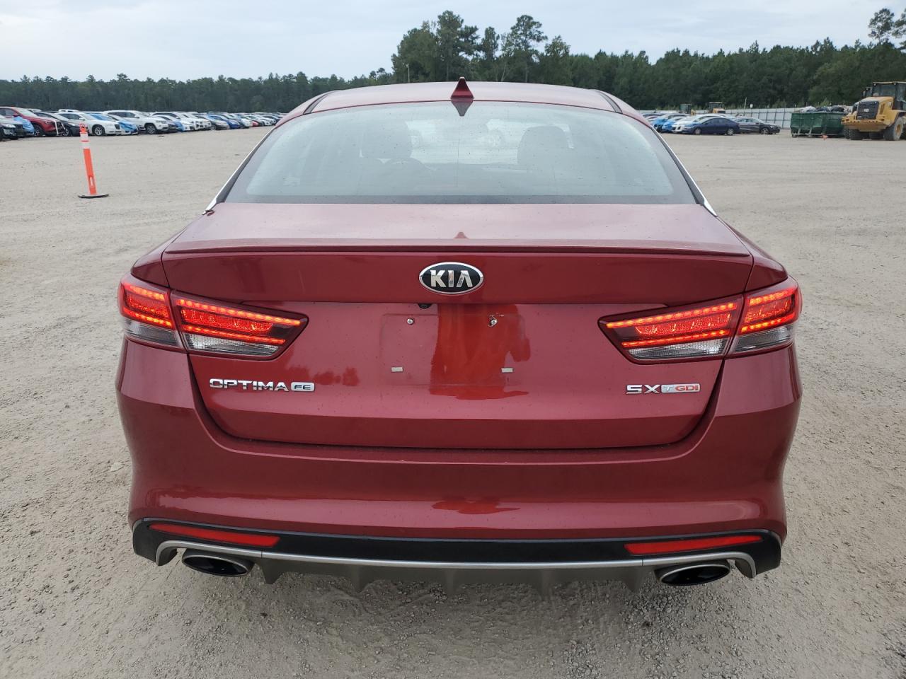 2016 KIA Optima VIN 5XXGW4L24GG073835 Copart auction photo, front end damage thumbnail 6