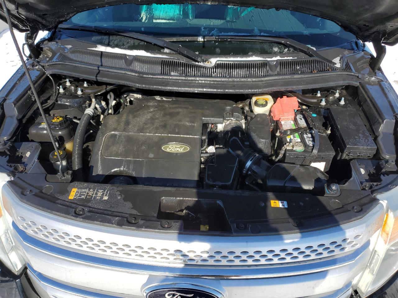 2013 Ford Explorer VIN 1FM5K7D84DGB97322 Copart auction photo, front end / side damage thumbnail 12