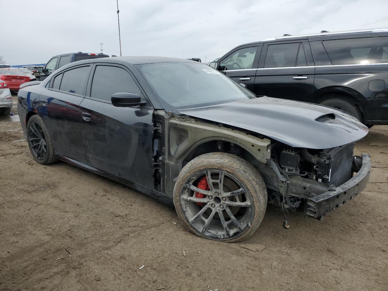 2019 Dodge Charger VIN 2C3CDXGJ3KH662120 Copart auction photo, all over / missing/altered vin damage thumbnail 4