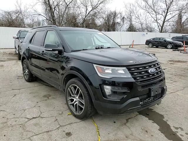 2016 Ford Explorer VIN 1FM5K8GT4GGA07352 Copart auction photo, front end / side damage thumbnail 12