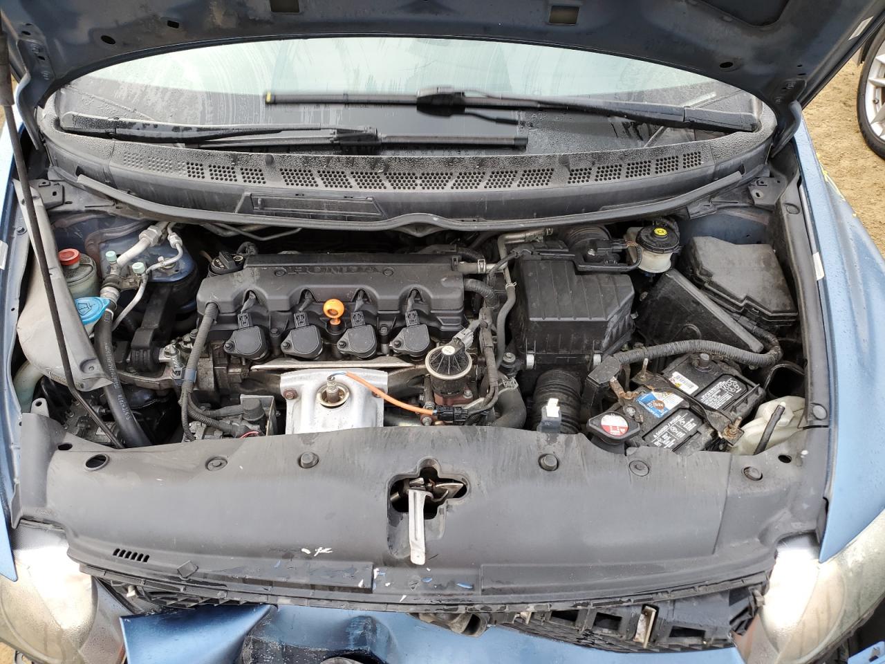 2010 Honda Civic VIN 2HGFA1F84AH555493 Copart auction photo, side damage thumbnail 11