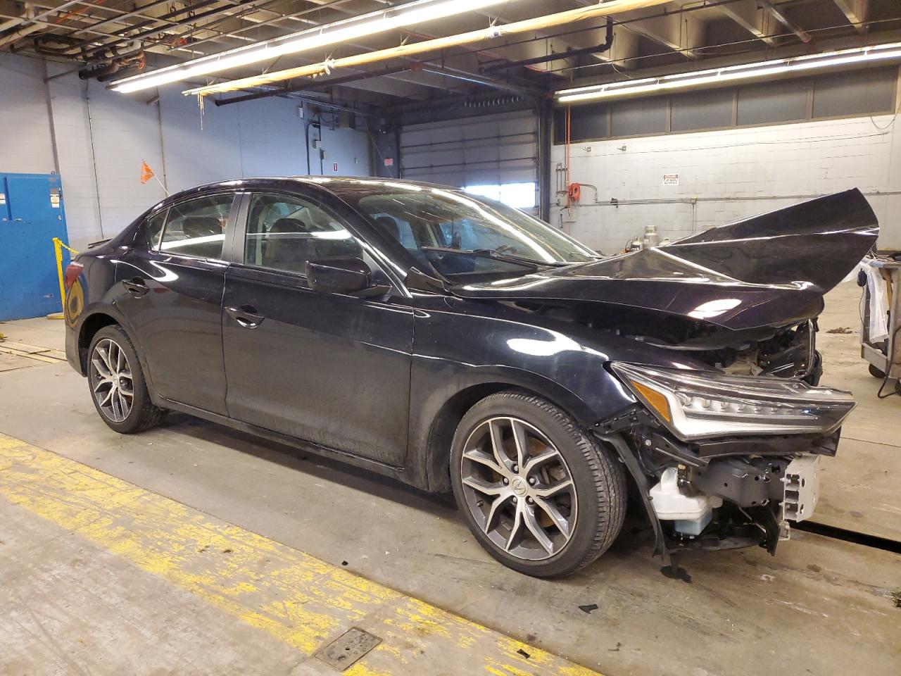 2021 Acura ILX VIN 19UDE2F71MA010086 Copart auction photo, front end / top/roof damage thumbnail 4
