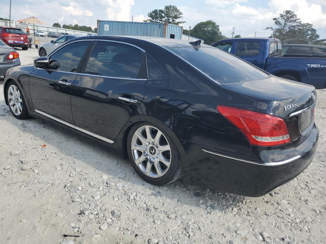 2013 Hyundai Equus VIN KMHGH4JH4DU059968 Copart auction photo, undercarriage / minor dent/scratches damage thumbnail 2
