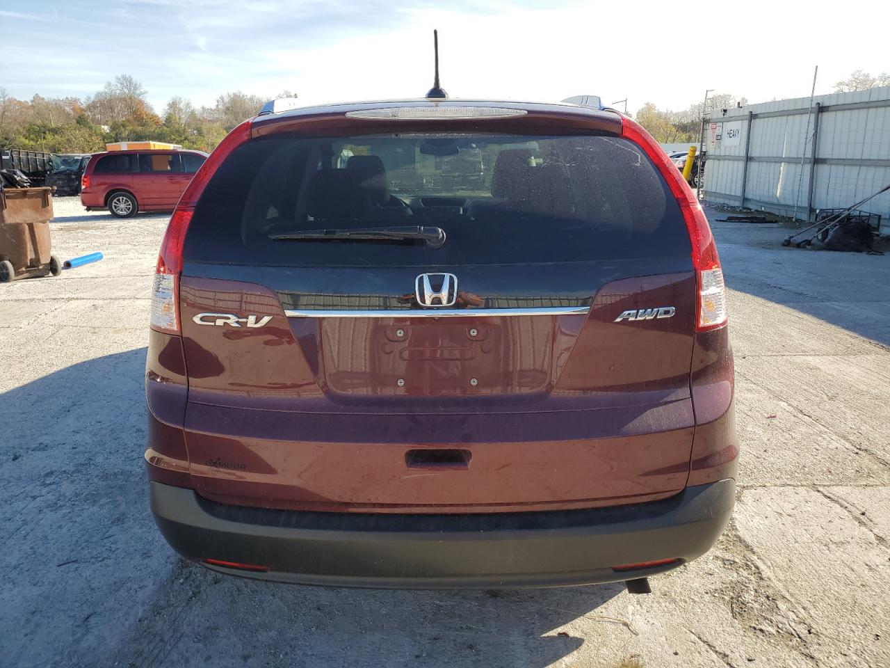 2012 Honda CR-V VIN 5J6RM4H70CL024834 Copart auction photo, front end / side damage thumbnail 6