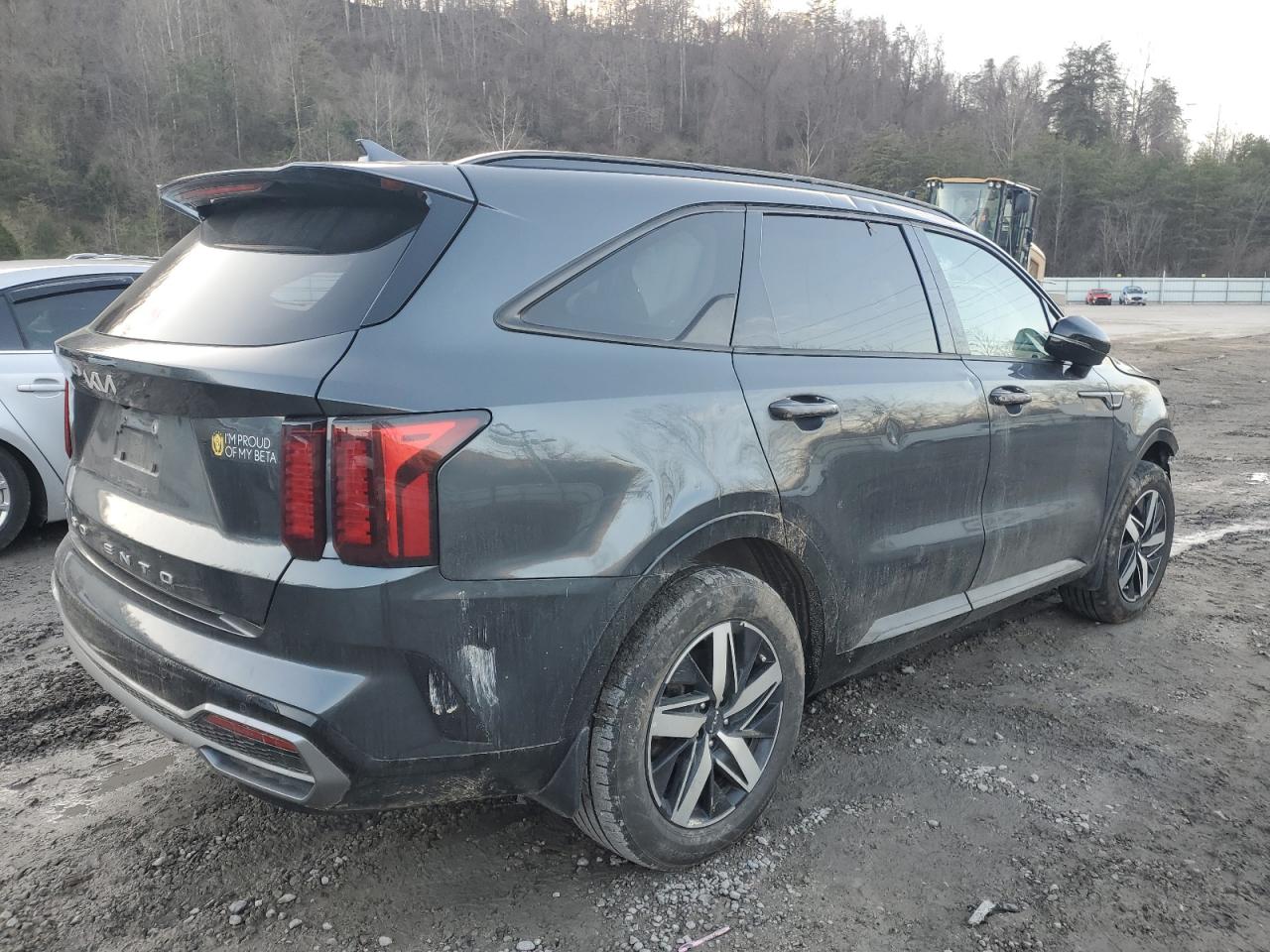 2022 KIA Sorento VIN 5XYRL4LC9NG154008 Copart auction photo, all over damage thumbnail 3