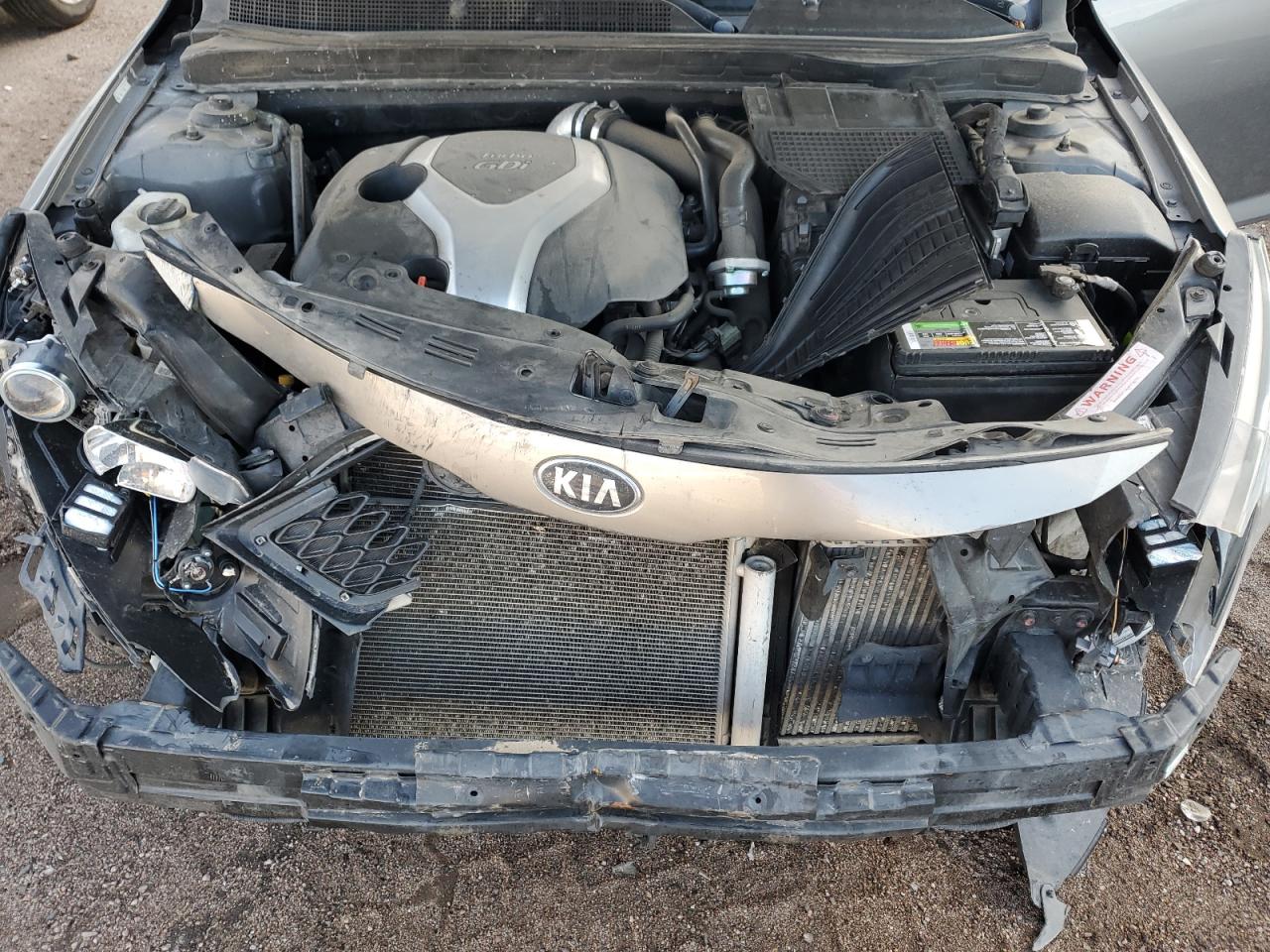 2013 KIA Optima VIN 5XXGR4A62DG235566 Copart auction photo, front end damage thumbnail 11