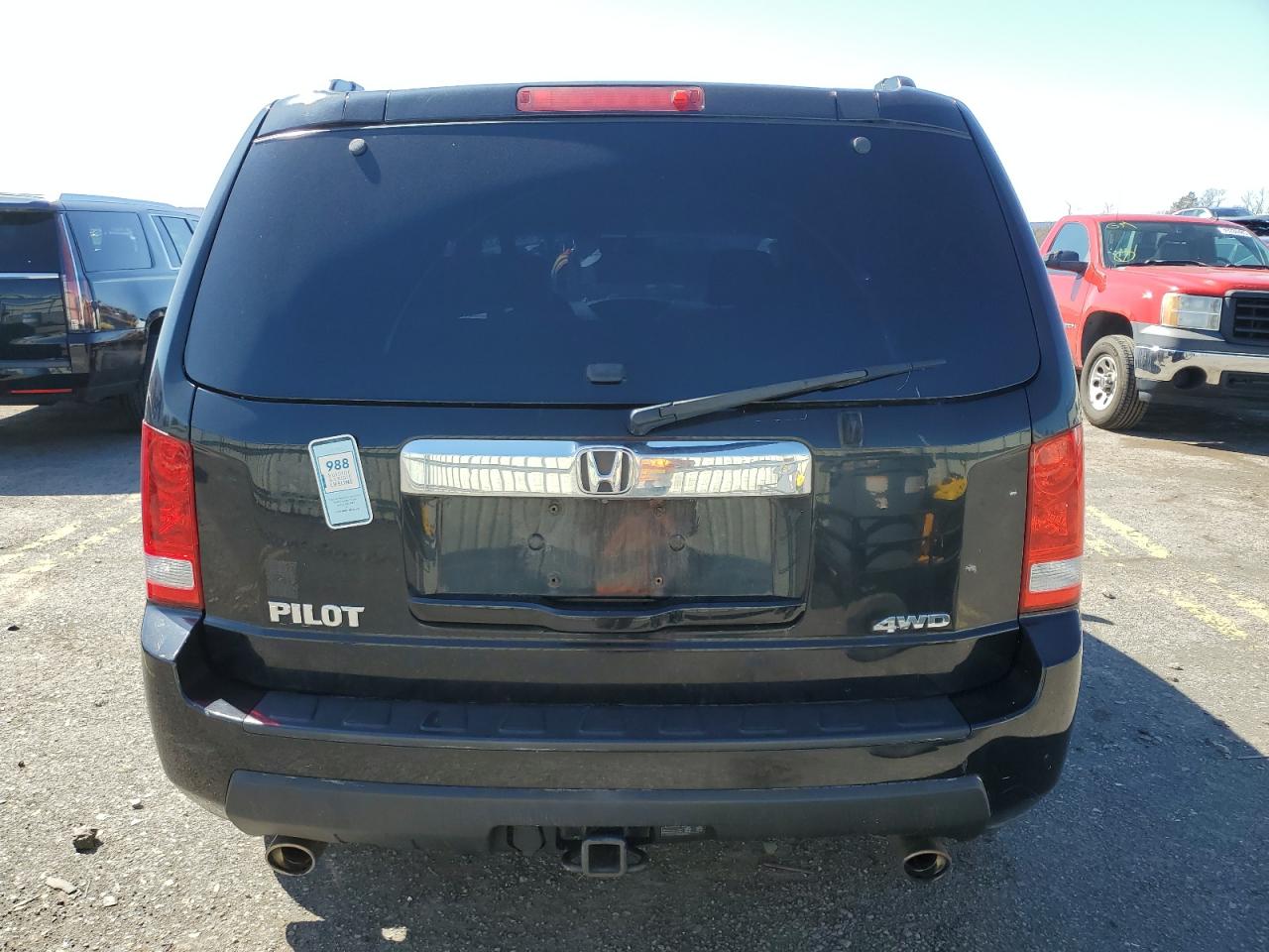 2011 Honda Pilot VIN 5FNYF4H63BB105914 Copart auction photo, front end / side damage thumbnail 6