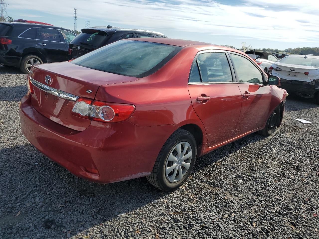 2011 Toyota Corolla VIN JTDBU4EEXB9131279 Copart auction photo, front end / side damage thumbnail 3