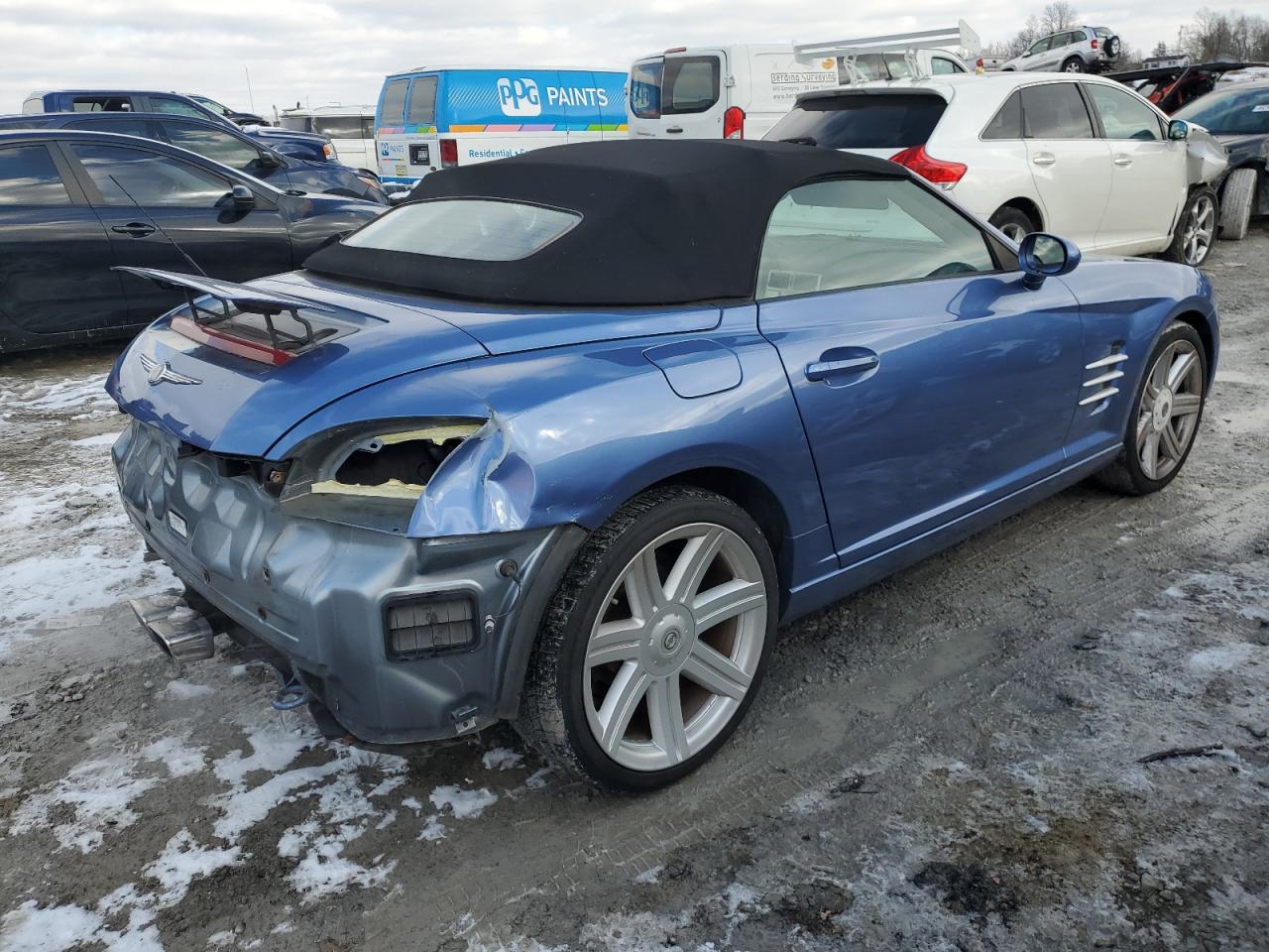 2005 Chrysler Crossfire VIN 1C3AN65LX5X057966 Copart auction photo, rear end damage thumbnail 3