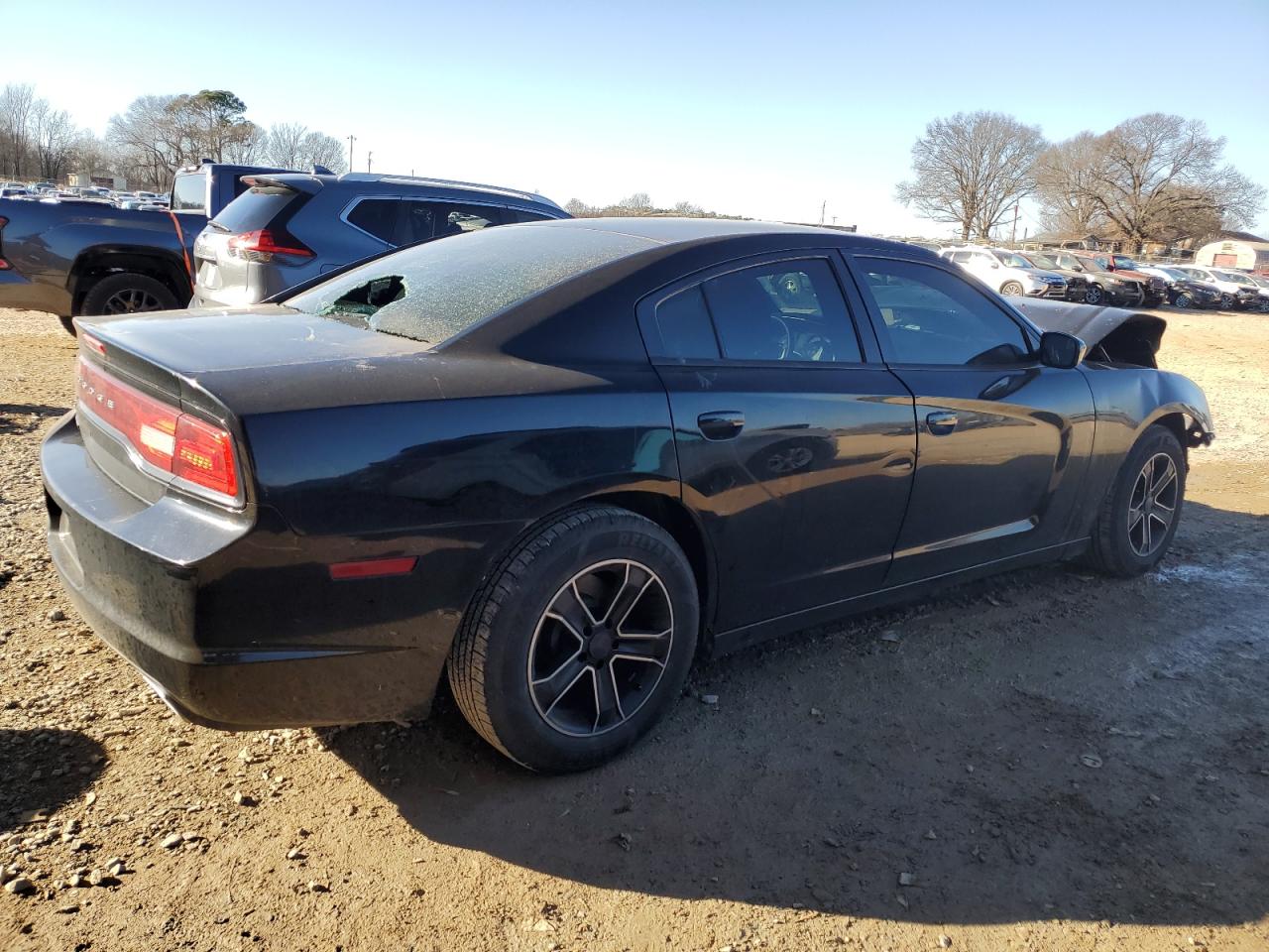 2013 Dodge Charger VIN 2C3CDXBG8DH638037 Copart auction photo, front end / rear end damage thumbnail 3