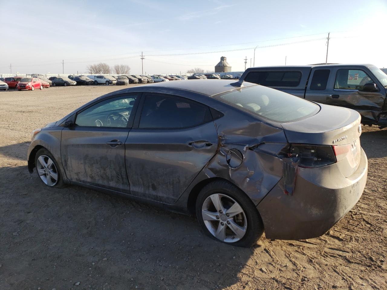 2013 Hyundai Elantra VIN 5NPDH4AE0DH371793 Copart auction photo, all over / hail damage thumbnail 2