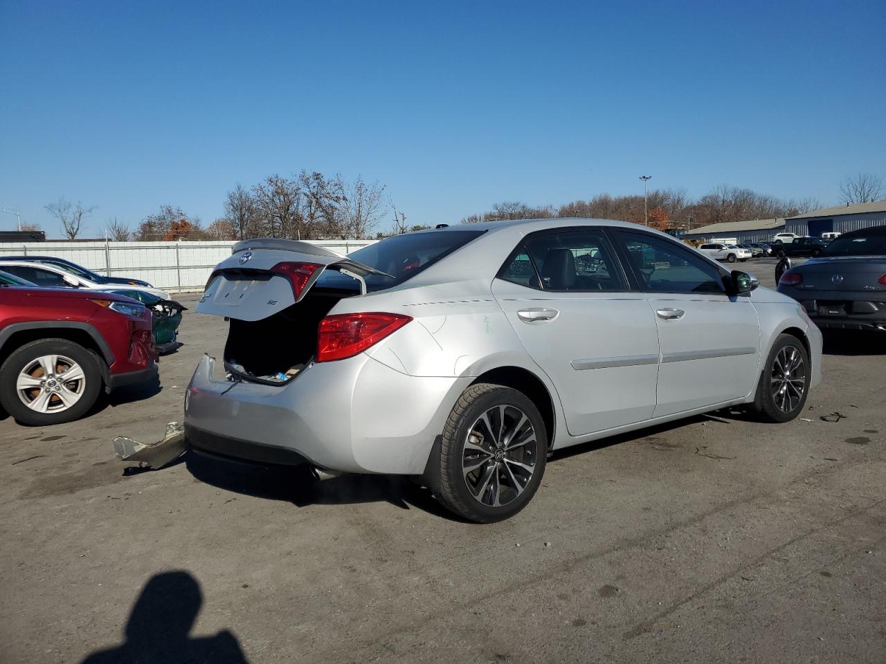 2018 Toyota Corolla VIN 2T1BURHE7JC070247 Copart auction photo, rear end damage thumbnail 3