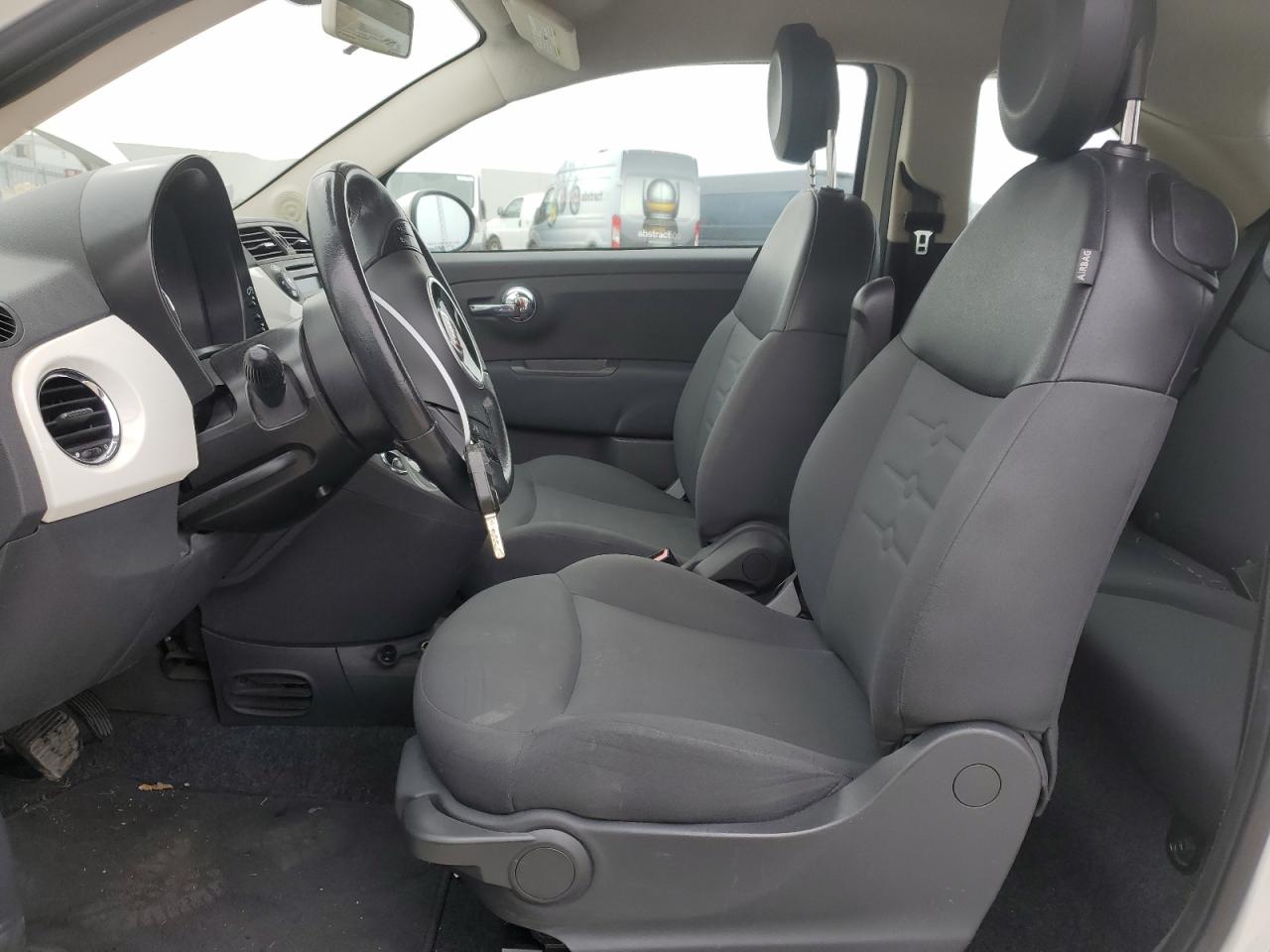 2013 Fiat 500 VIN 3C3CFFAR7DT736443 Copart auction photo, normal wear damage thumbnail 7