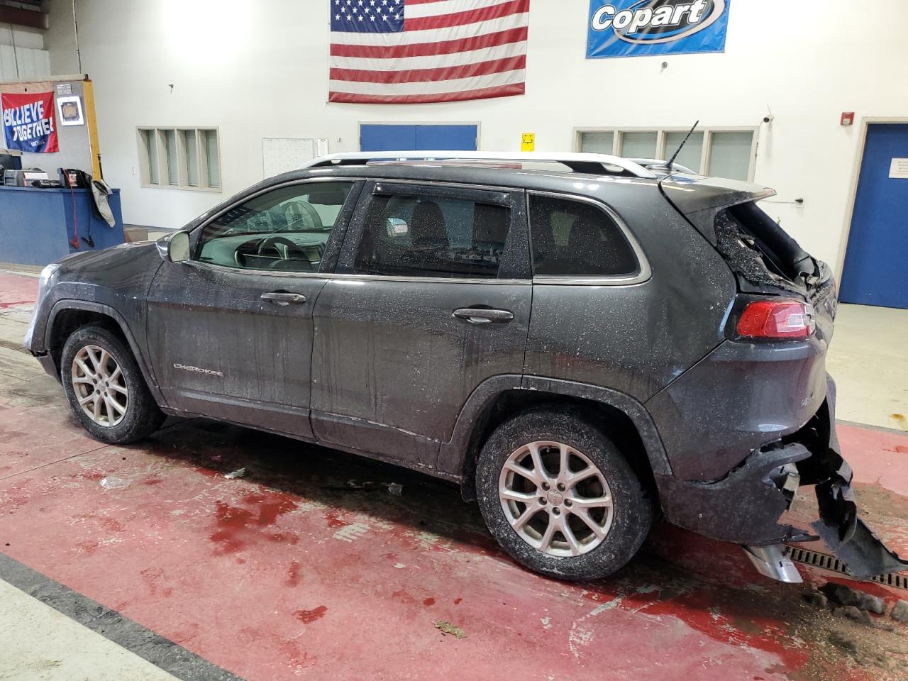 2015 Jeep Grand Cherokee VIN 1C4PJMCS8FW769920 Copart auction photo, front end / rear end damage thumbnail 2