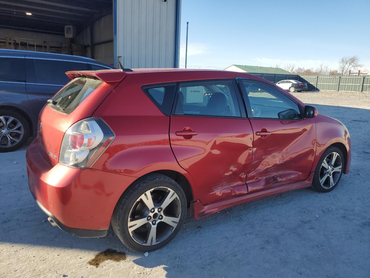 2009 Pontiac Vibe VIN 5Y2SR67049Z461475 Copart auction photo, side damage thumbnail 3