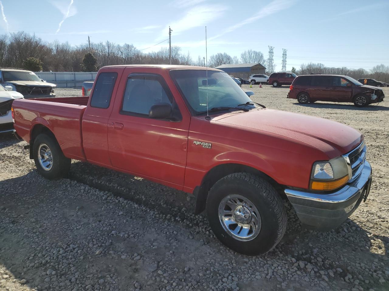 1999 Ford Ranger VIN 1FTYR14V1XPB84273 Copart auction photo, minor dent/scratches damage thumbnail 4