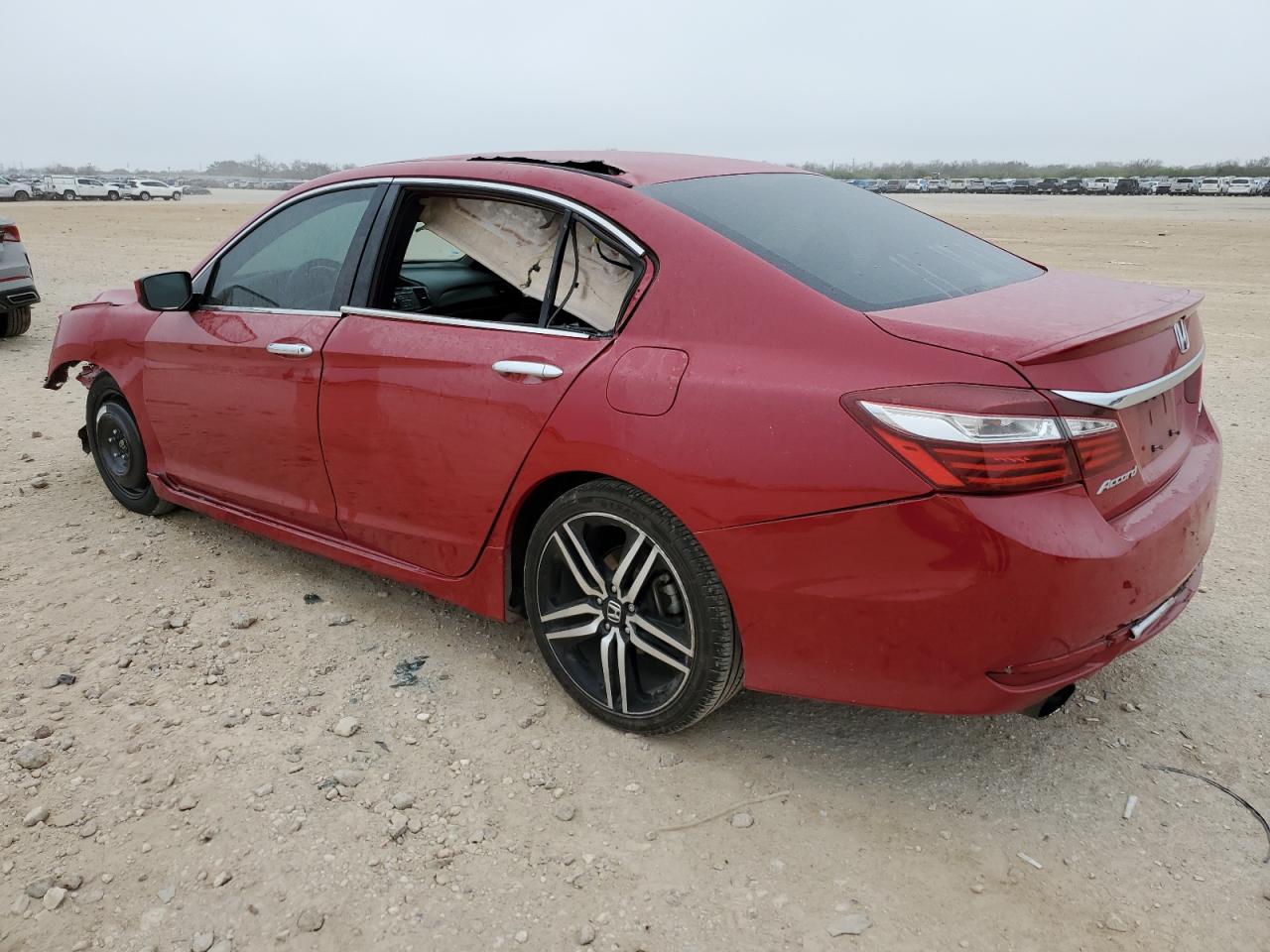 2016 Honda Accord VIN 1HGCR2F57GA200509 Copart auction photo, all over damage thumbnail 2