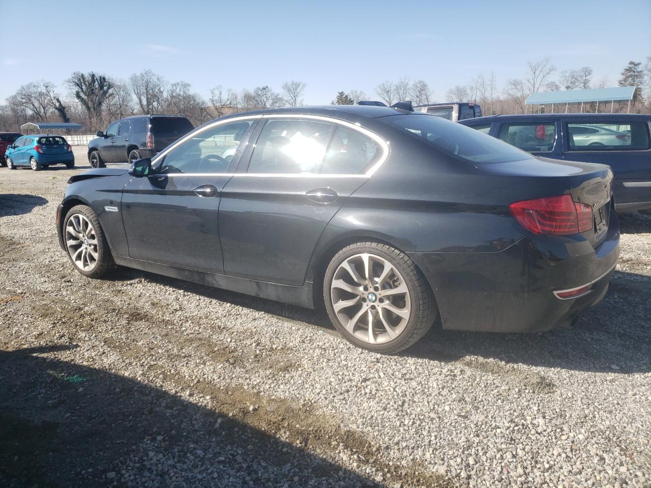 2014 BMW 5er VIN WBA5B3C5XED539831 Copart auction photo, front end / minor dent/scratches damage thumbnail 2