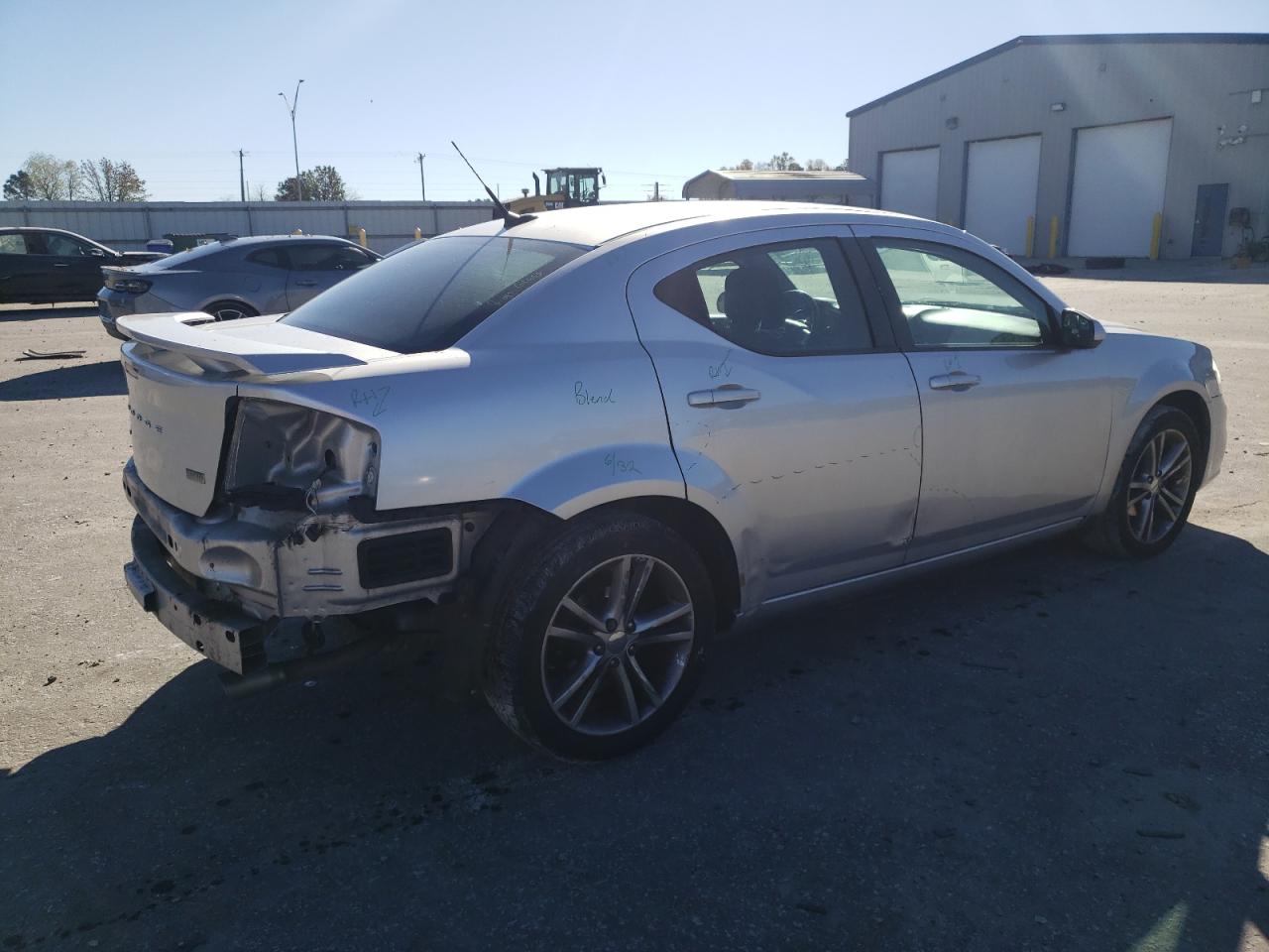 2011 Dodge Avenger VIN 1B3BD1FG6BN541455 Copart auction photo, rear end / side damage thumbnail 3