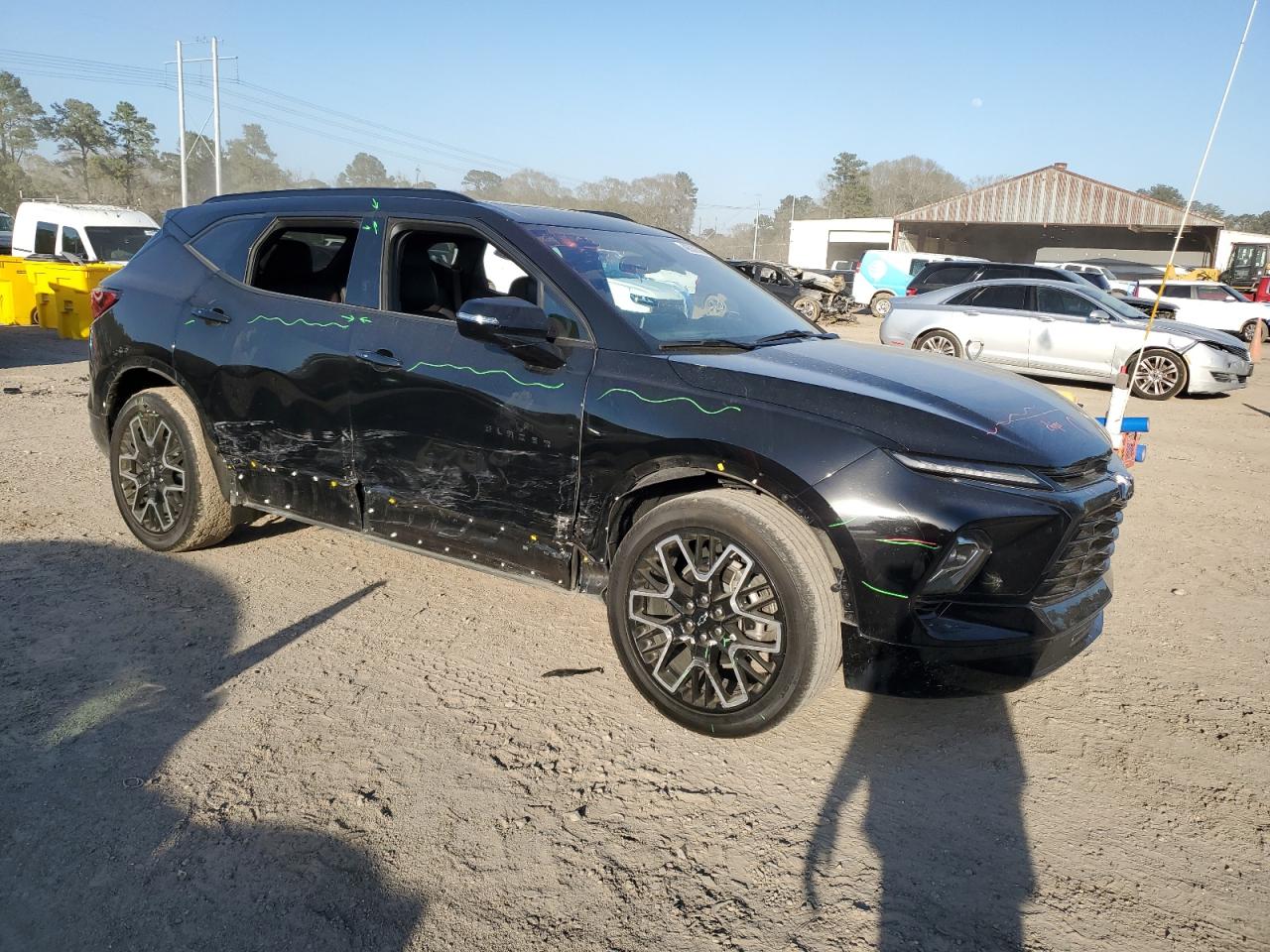 2023 Chevrolet Blazer VIN 3GNKBERS5PS101422 Copart auction photo, side damage thumbnail 4