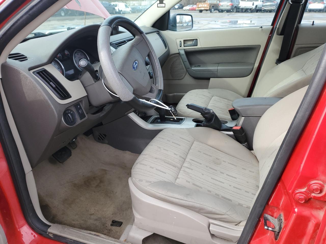 2008 Ford Focus VIN 1FAHP35N88W185787 Copart auction photo, front end / rear end damage thumbnail 7