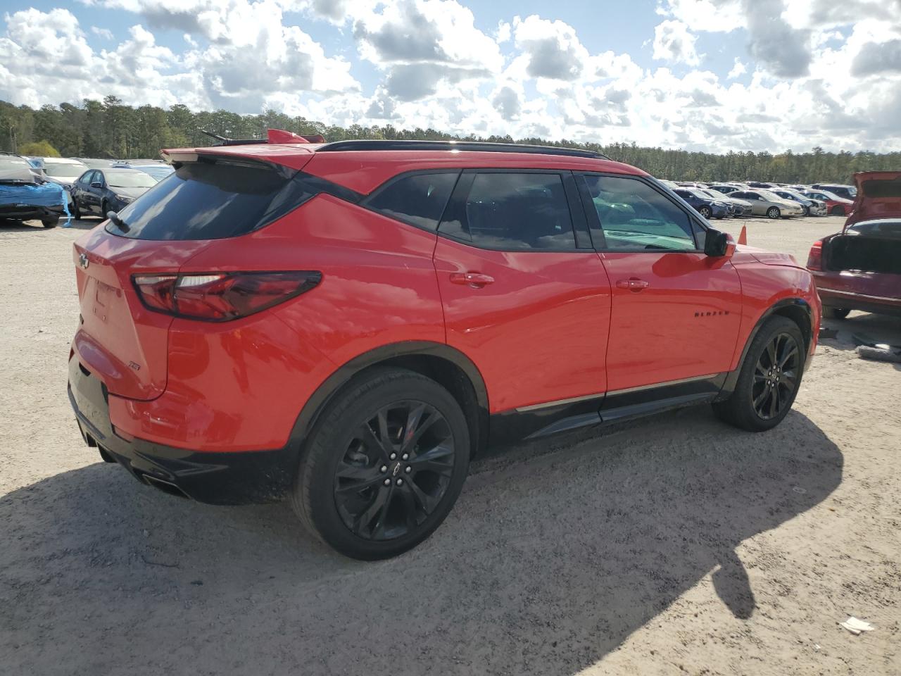 2022 Chevrolet Blazer VIN 3GNKBERS5NS148771 Copart auction photo, front end damage thumbnail 3
