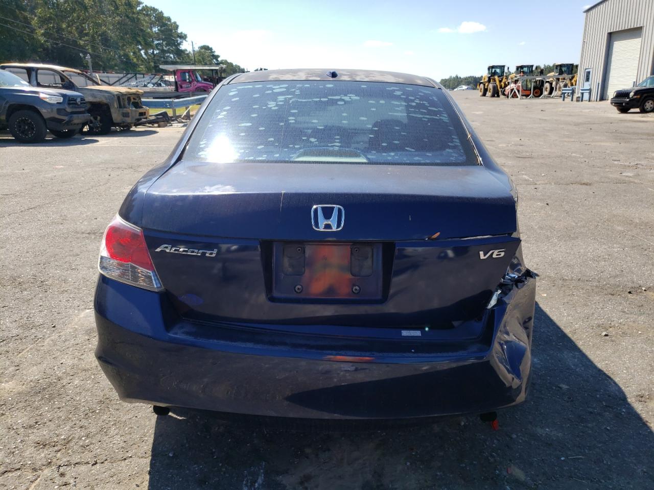 2008 Honda Accord VIN 1HGCP36888A073163 Copart auction photo, rear end damage thumbnail 6