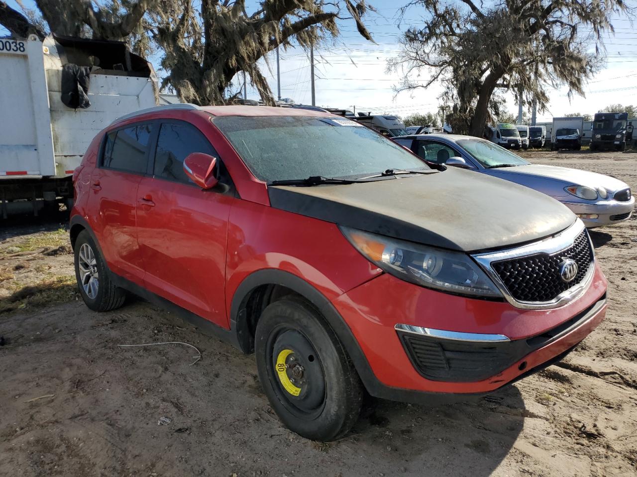 2015 KIA Sportage VIN KNDPB3AC2F7760563 Copart auction photo, all over damage thumbnail 4