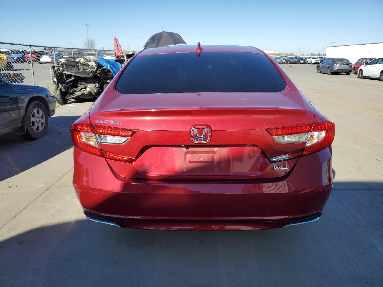 2018 Honda Accord VIN 1HGCV1F11JA050309 Copart auction photo, front end / rear end damage thumbnail 6