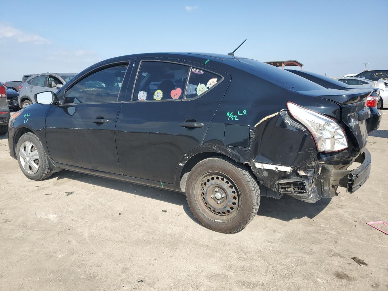 2018 Nissan Versa VIN 3N1CN7AP1JL810375 Copart auction photo, rear end / hail damage thumbnail 2
