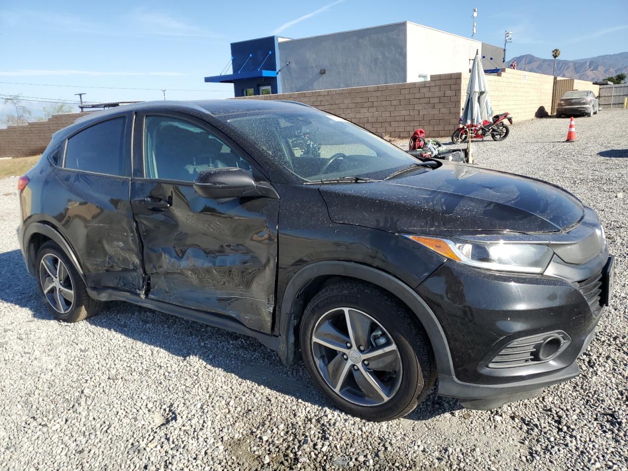 2021 Honda HR-V VIN 3CZRU5H73MM728614 Copart auction photo, side damage thumbnail 4