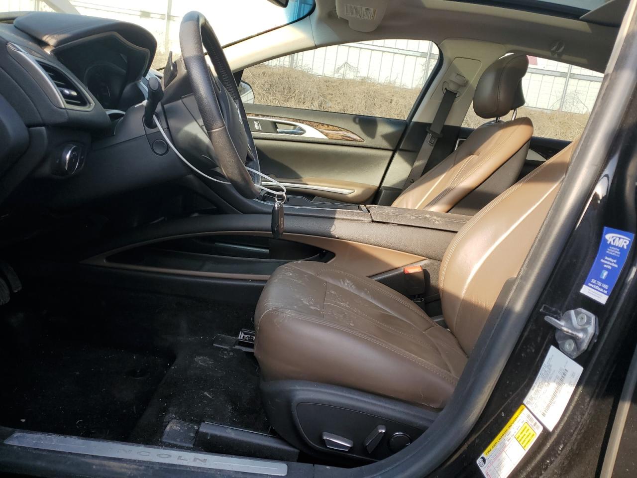 2014 Lincoln MKZ VIN 3LN6L2J95ER830213 Copart auction photo, rear end / side damage thumbnail 7