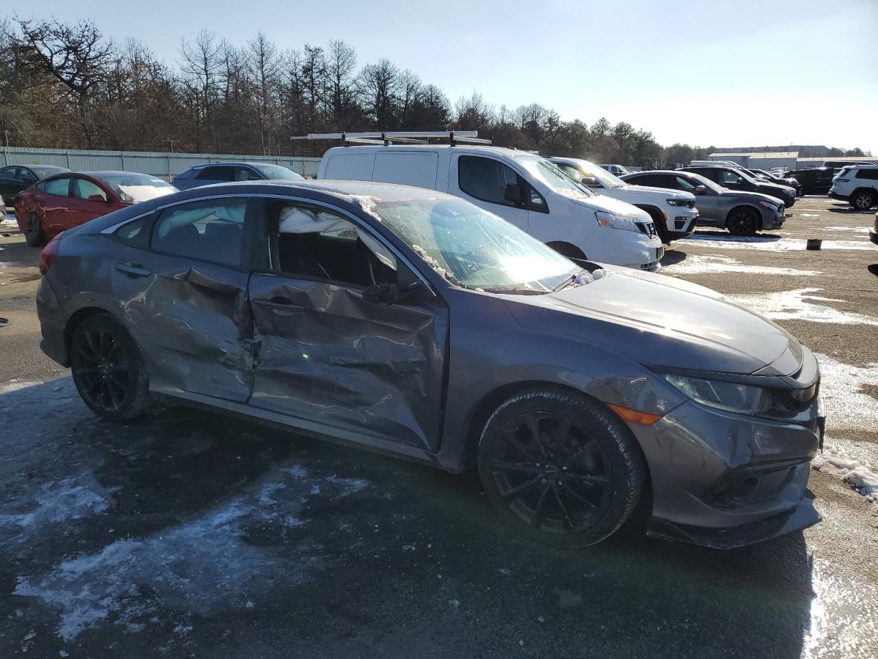 2020 Honda Civic VIN 2HGFC2F86LH588921 Copart auction photo, side / undercarriage damage thumbnail 4