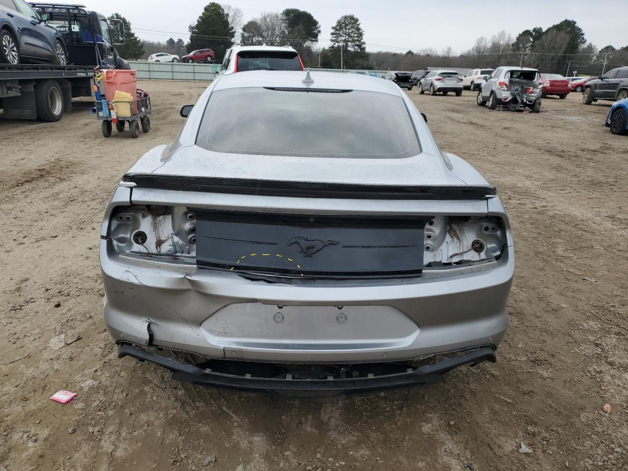 2021 Ford Mustang VIN 1FA6P8TH6M5152871 Copart auction photo, rear end damage thumbnail 6