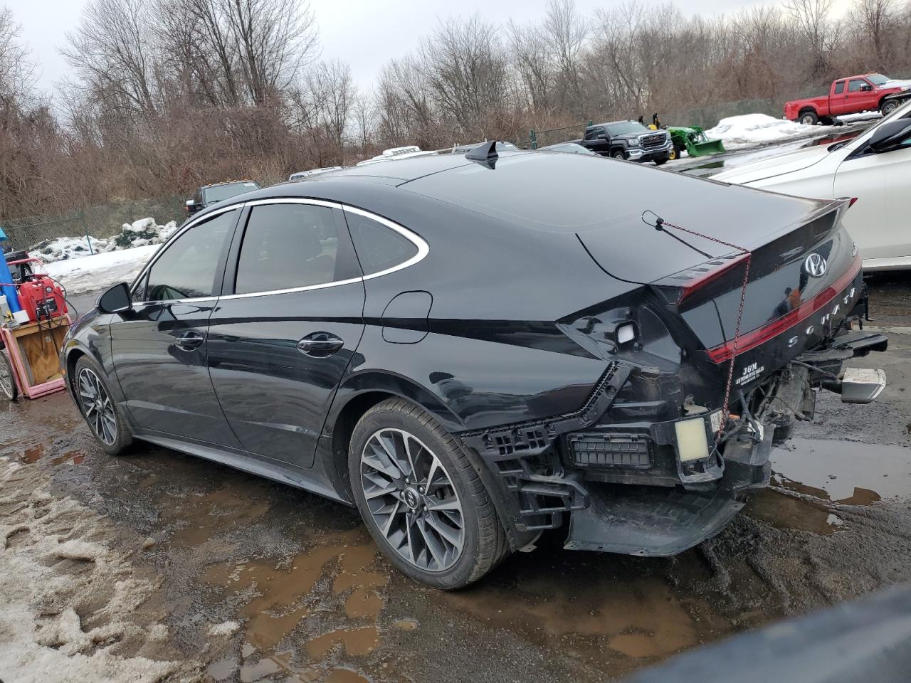 2020 Hyundai Sonata VIN 5NPEH4J26LH028270 Copart auction photo, rear end damage thumbnail 2