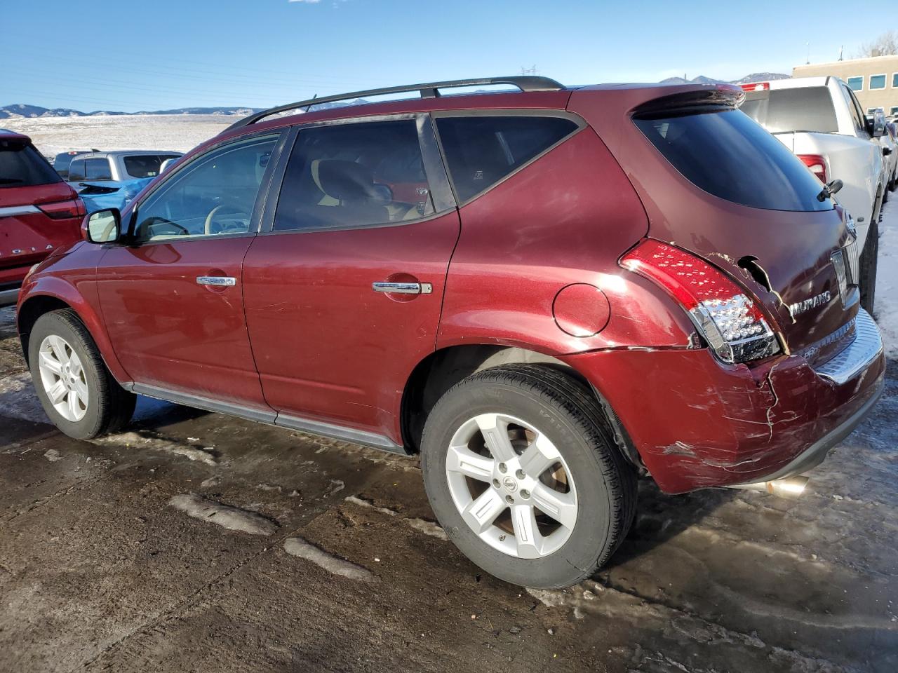 2007 Nissan Murano VIN JN8AZ08W67W635240 Copart auction photo, rear end damage thumbnail 2