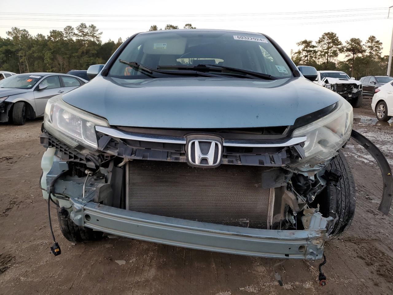 2016 Honda CR-V VIN 2HKRM4H59GH656360 Copart auction photo, front end damage thumbnail 5