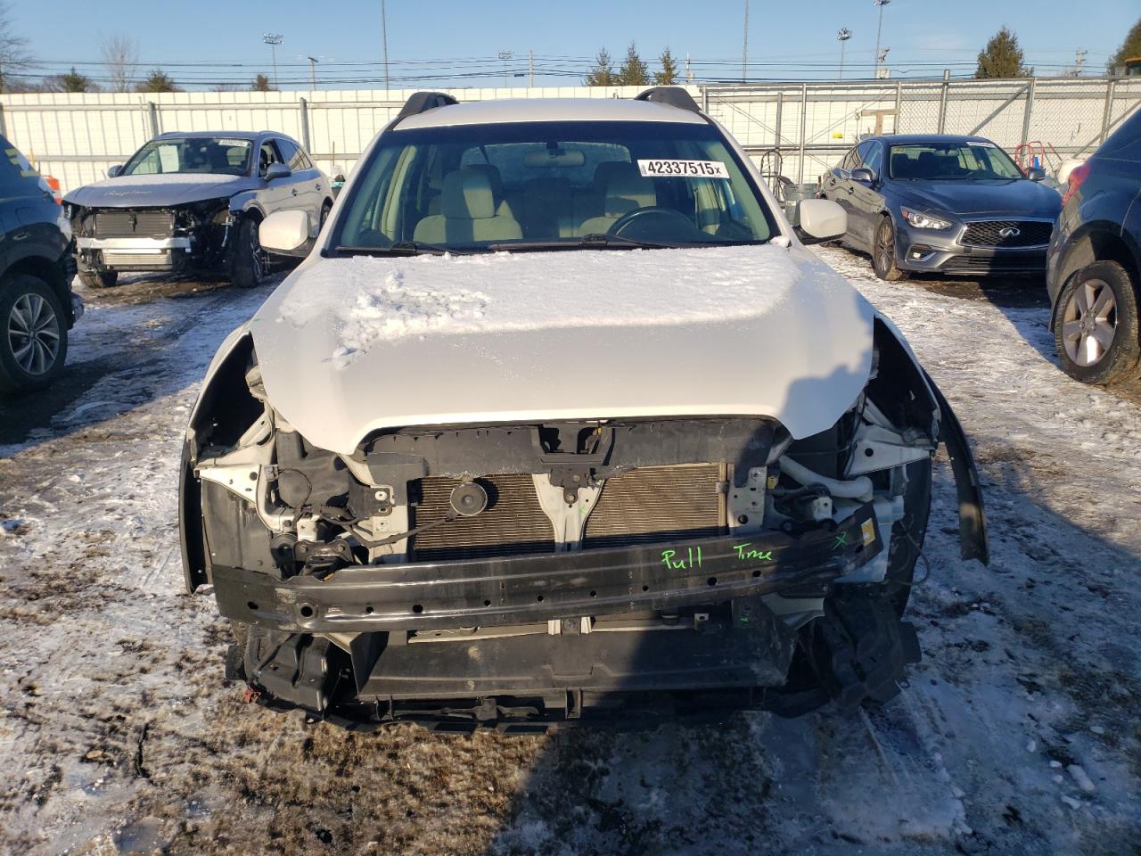 2014 Subaru Outback VIN 4S4BRBCC1E3323345 Copart auction photo, front end / minor dent/scratches damage thumbnail 5
